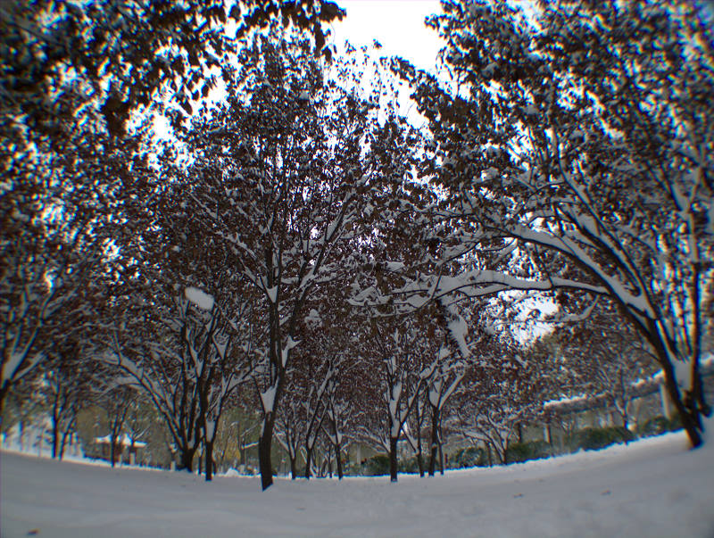 第一次学拍雪景