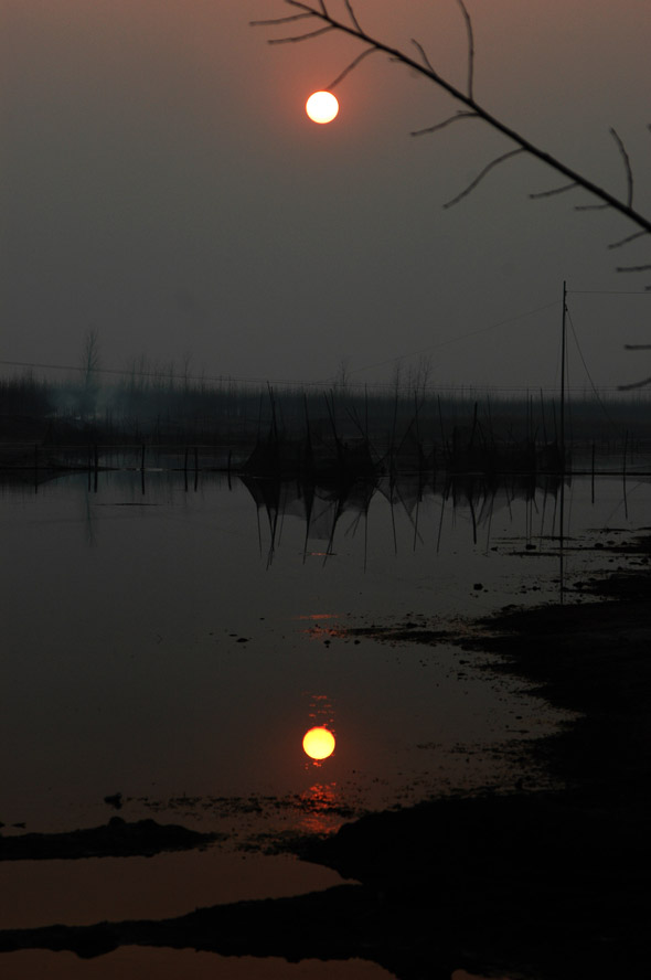 夕映金堤河