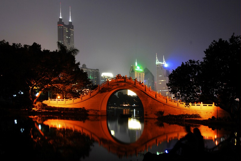 元霄节拍的几张深圳夜景