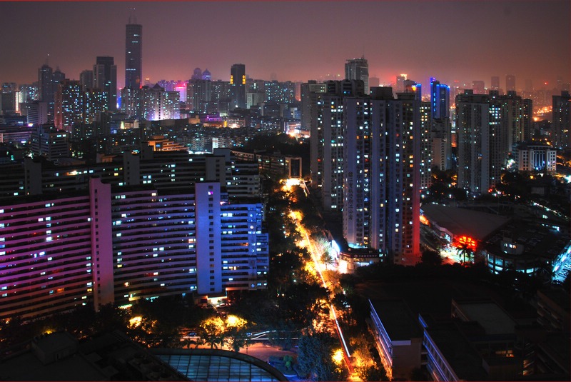 元霄节拍的几张深圳夜景