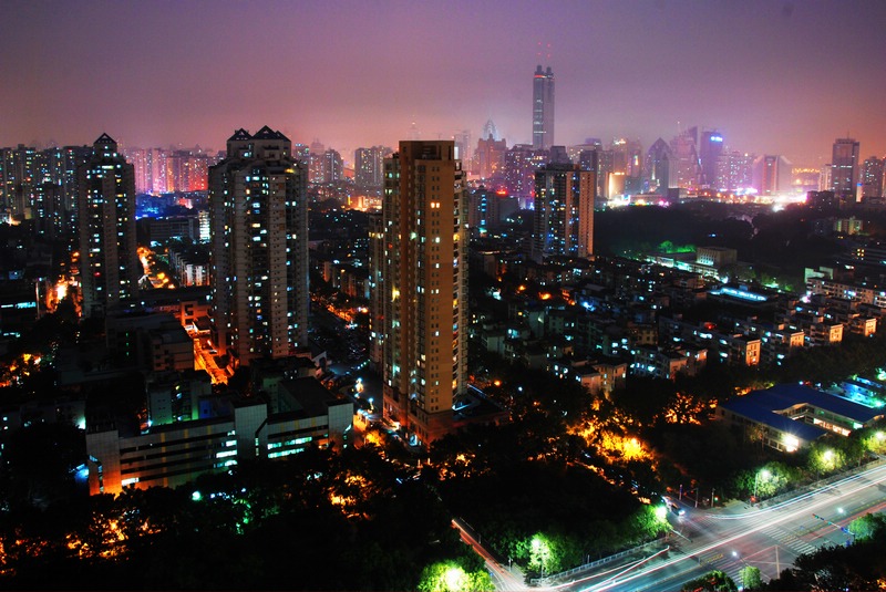 元霄节拍的几张深圳夜景