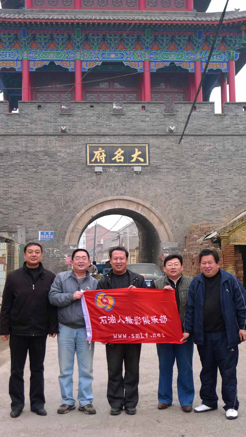 仓颉庙会采访合影