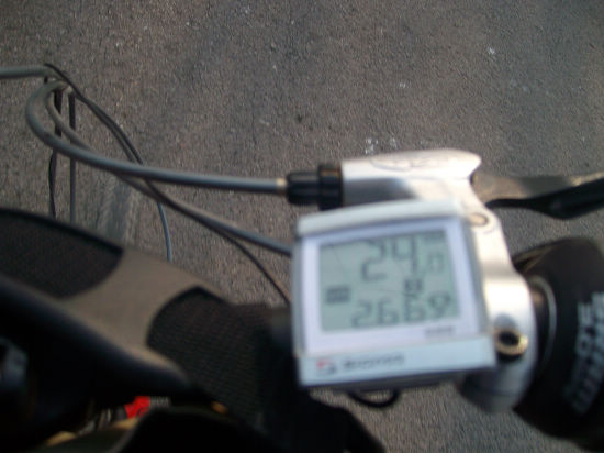 骑行在路上