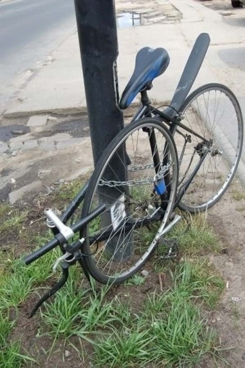 [开心一笑]自行车防盗十八法