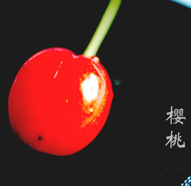 我家的樱桃红了