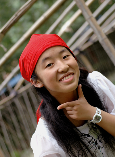 垂钓园小美女