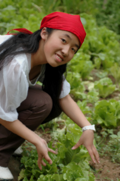 垂钓园小美女