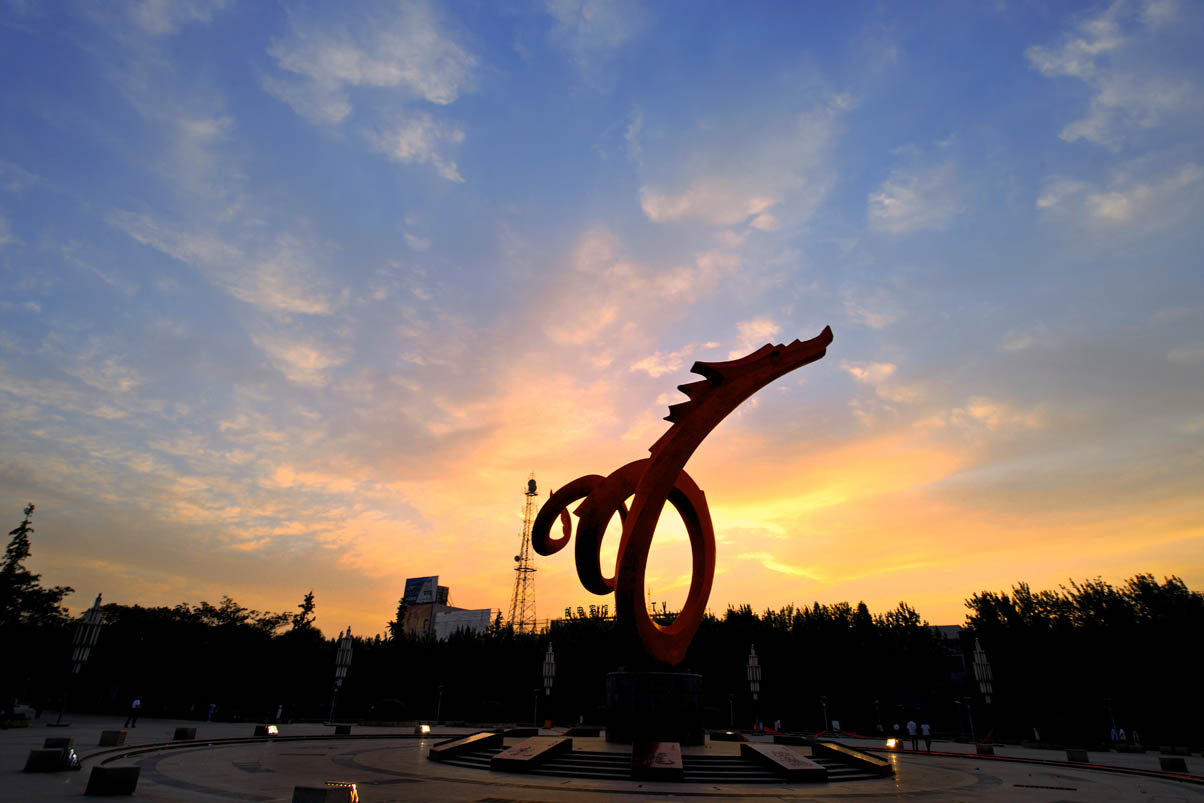 [原创]今天早晨拍的两幅濮阳城市风光