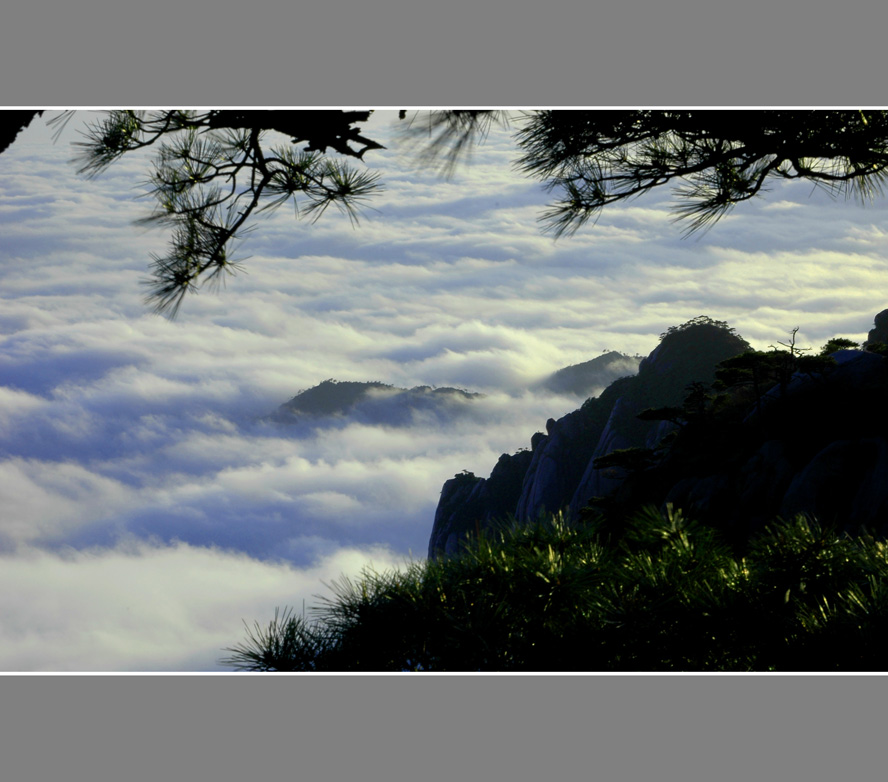 夕照三清山