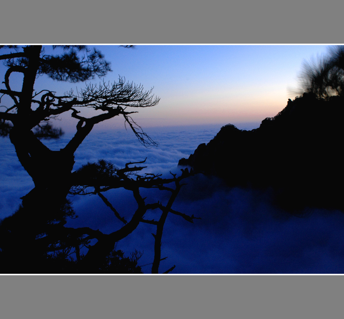 夕照三清山