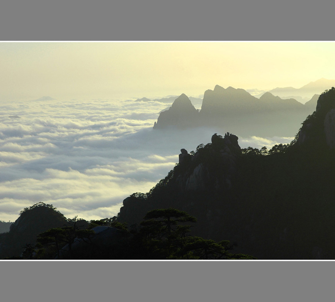 夕照三清山