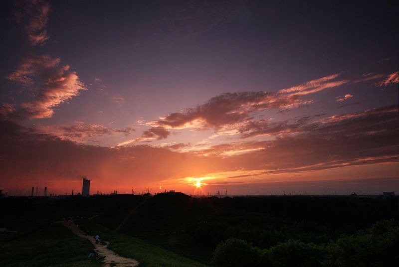 濮上夕阳美