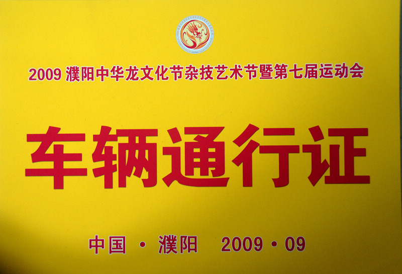 龙文化节通行证