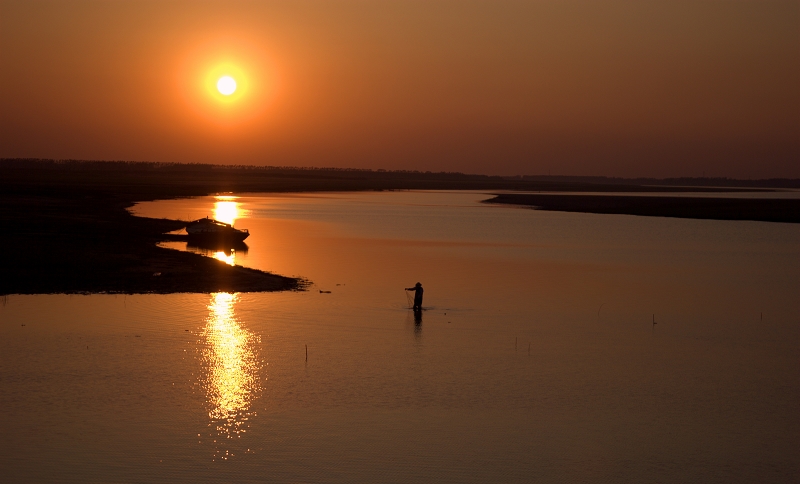 黄河夕照