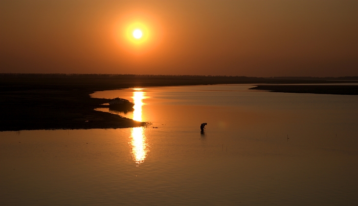 黄河夕照
