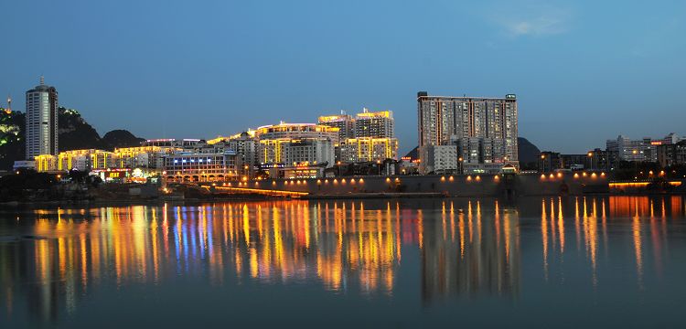 美丽的柳州夜景