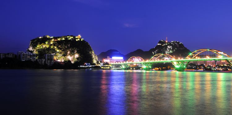 美丽的柳州夜景