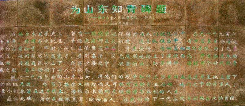 [原创]山东知青碑（格尔木）
