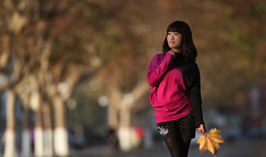 学拍人像