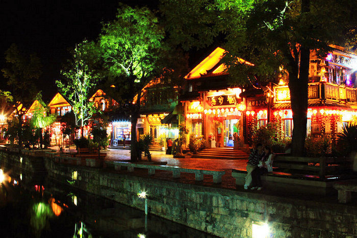 丽江古城夜色之一