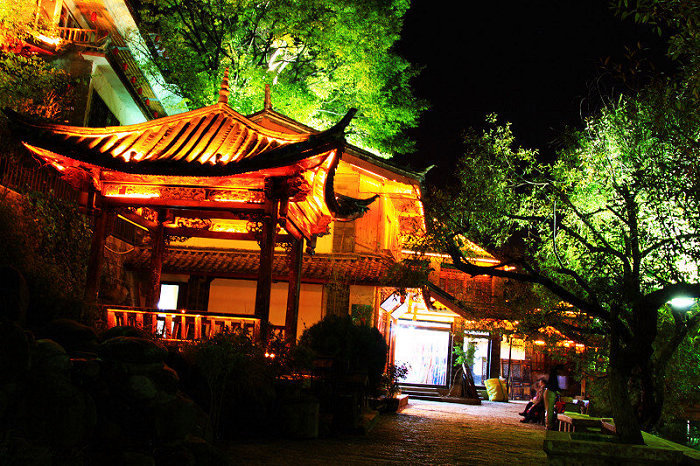 丽江古城夜色之一