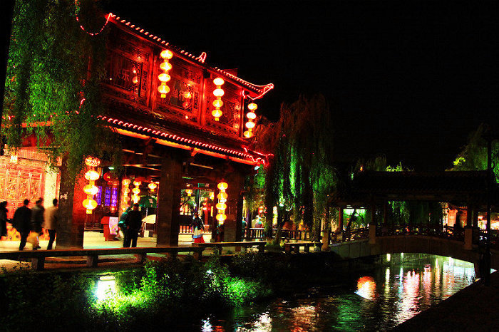 丽江古城夜色之一