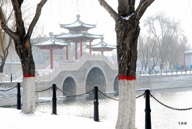 拍雪景去也