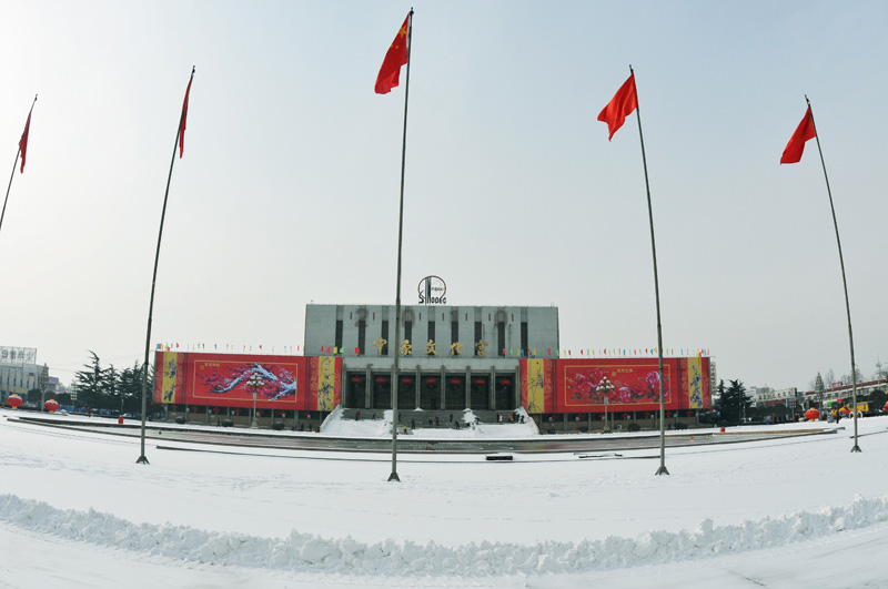 油城飘瑞雪金虎兆丰年