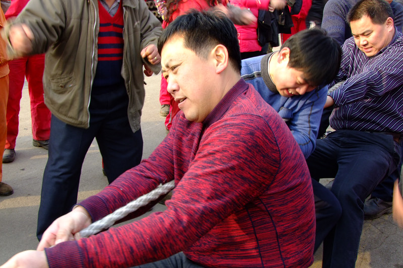 也发一组单位拔河比赛实拍