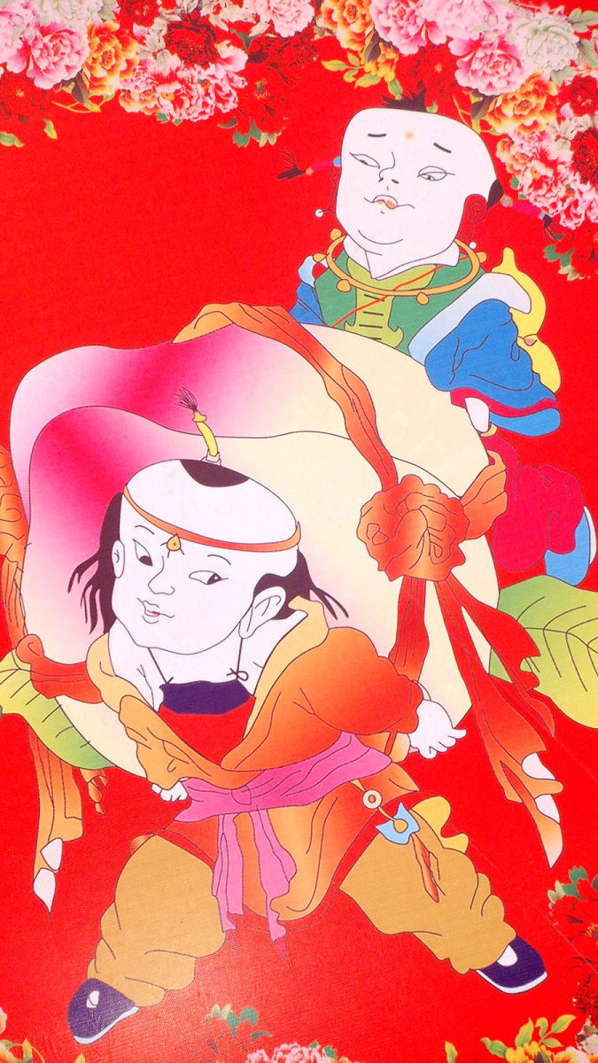 福娃闹春——灯盏之一