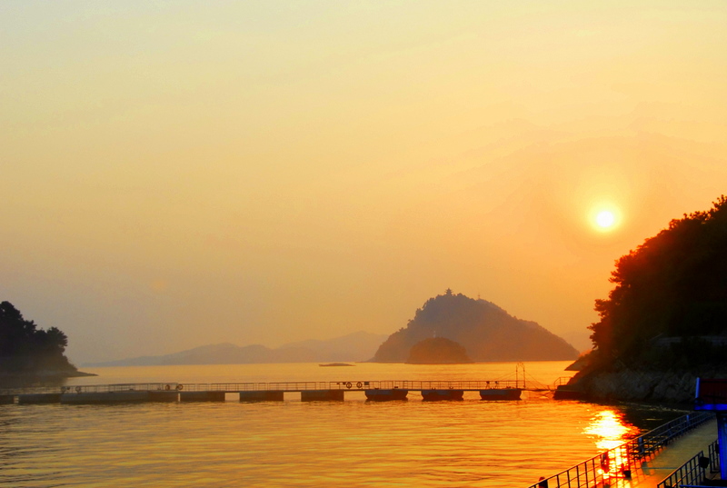 千岛湖夕照