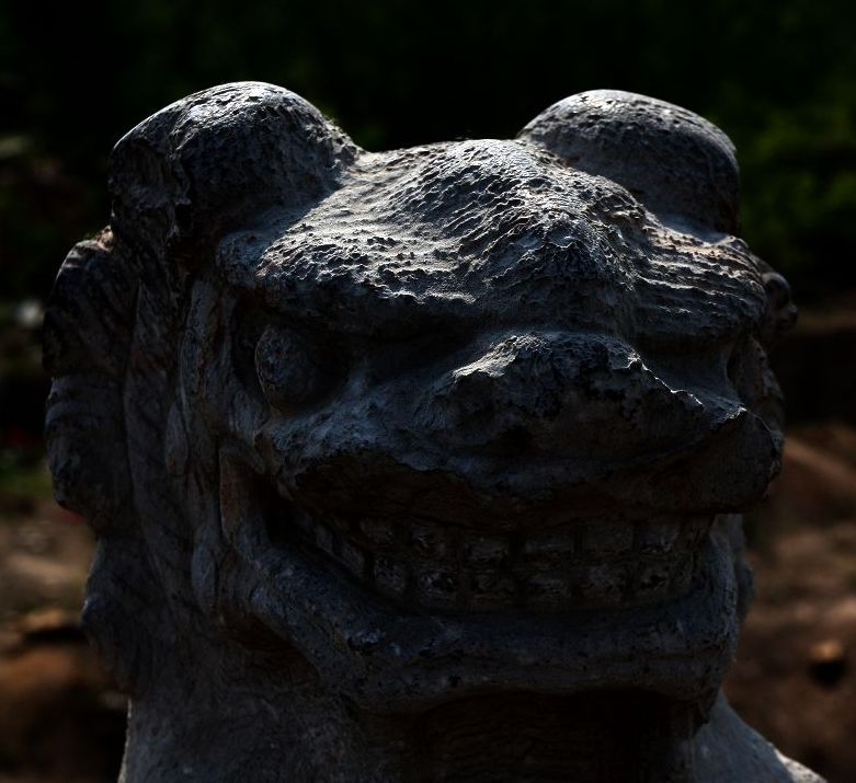 河北献县  善桥上的  狮子