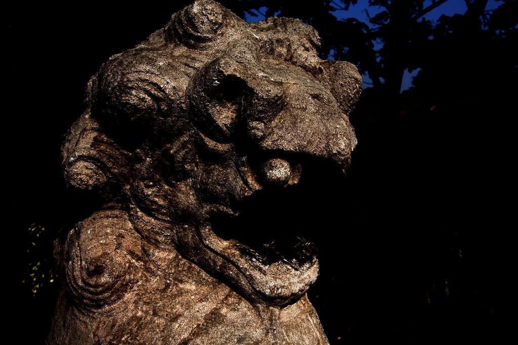 河北献县  善桥上的  狮子