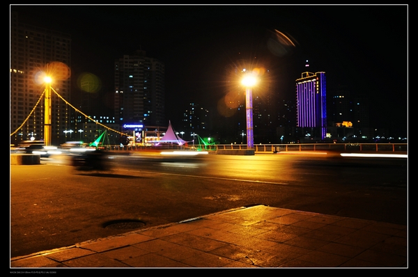 孔雀河冬季夜景