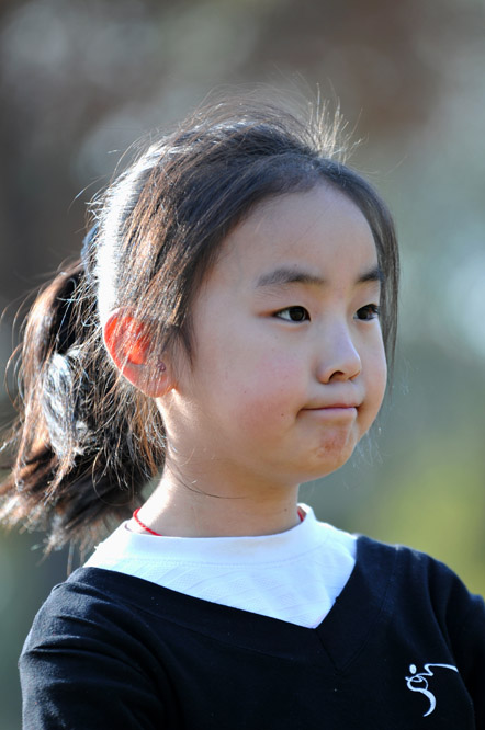 吹泡泡的舞蹈小学员