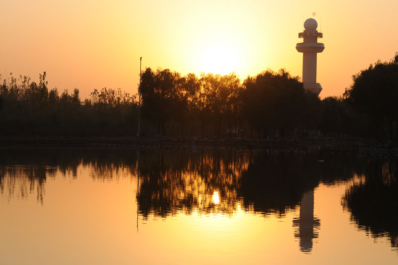 濮水夕照