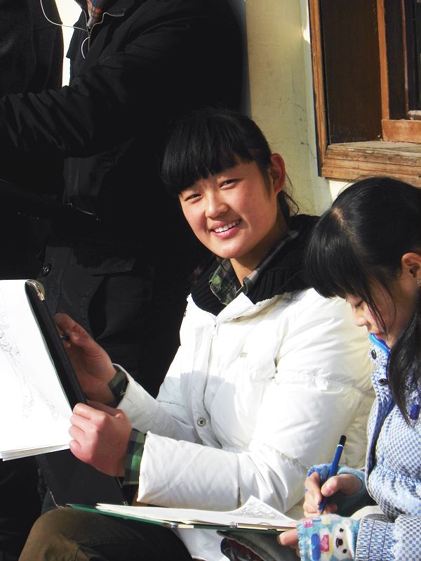 学拍人像