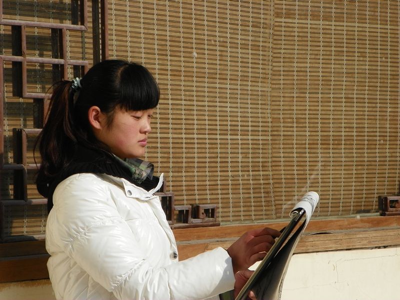 学拍人像
