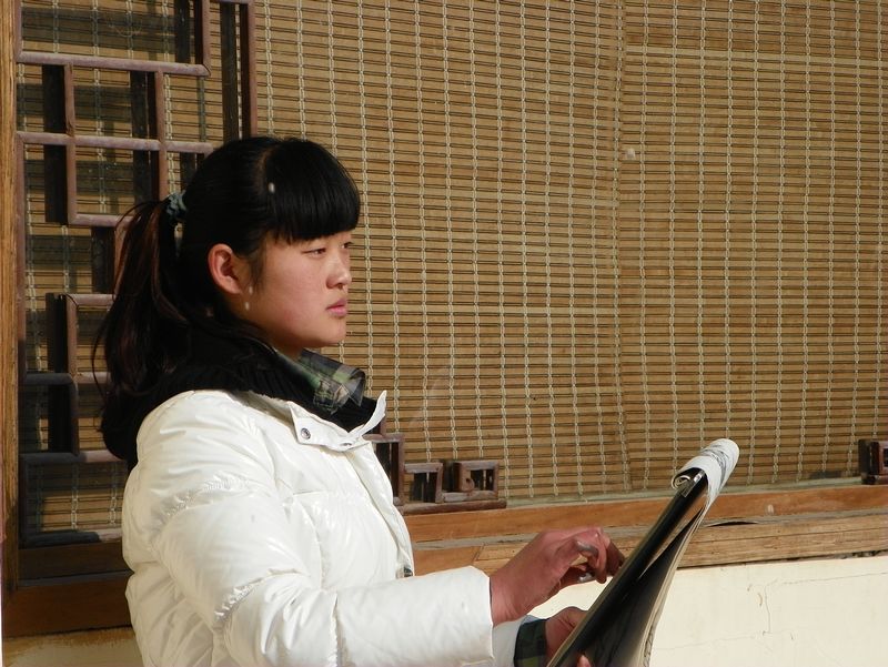 学拍人像