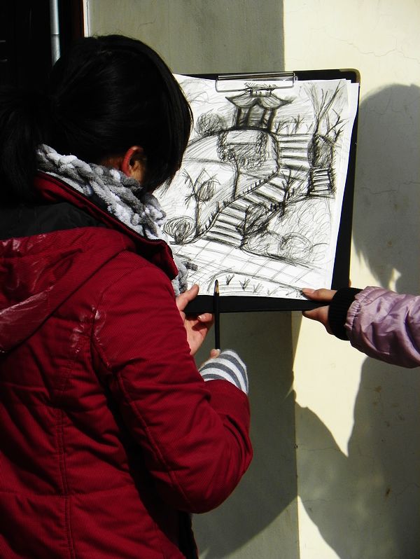 学拍人像