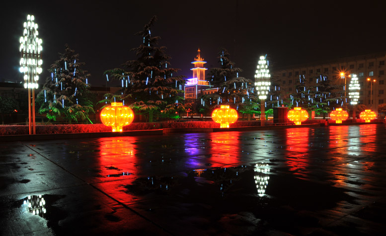 雪后夜景