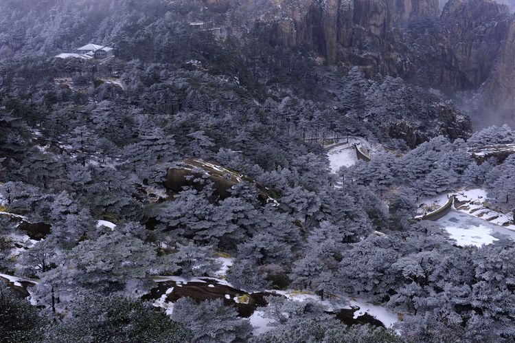 黄山雪景