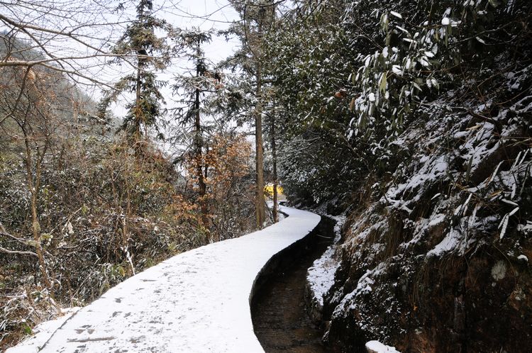 九华山雪景