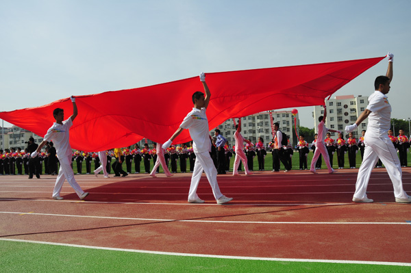 五运会开幕式上的飒爽英姿