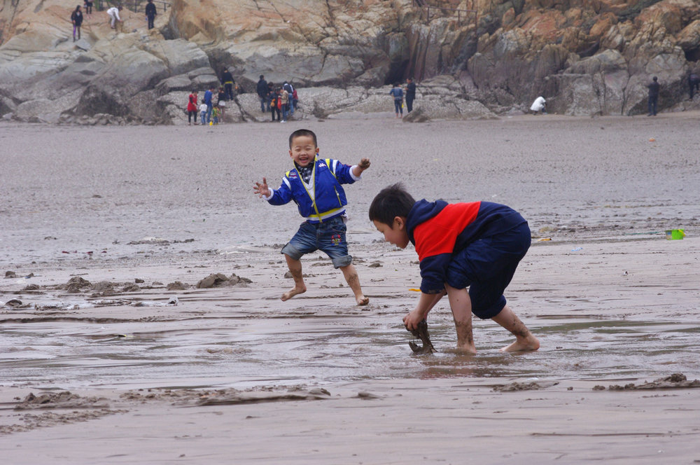 海滩童趣
