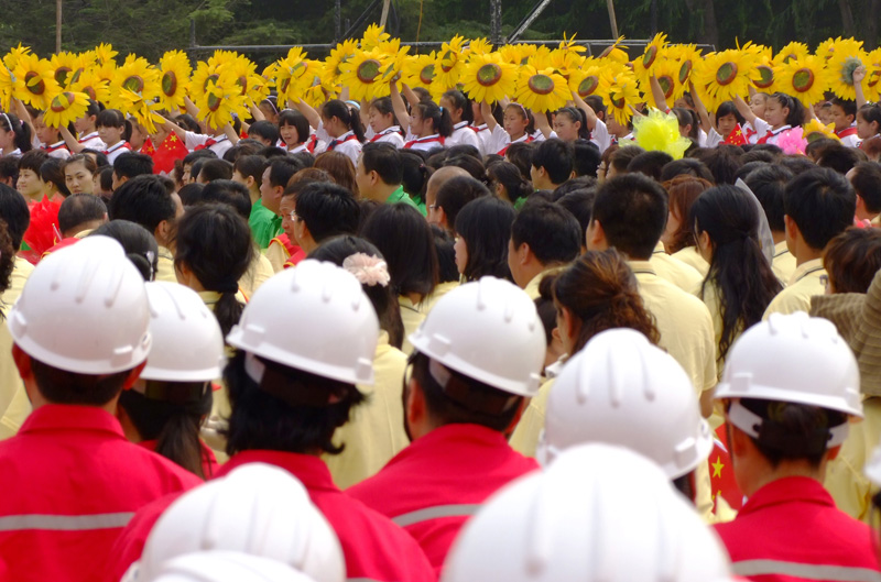 央视“激情广场”走进濮阳彩排画面
