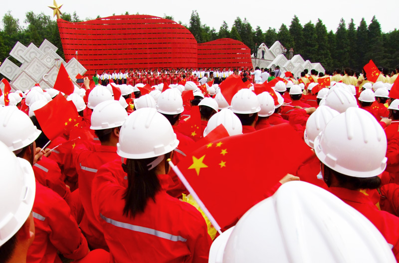 央视“激情广场”走进濮阳彩排画面