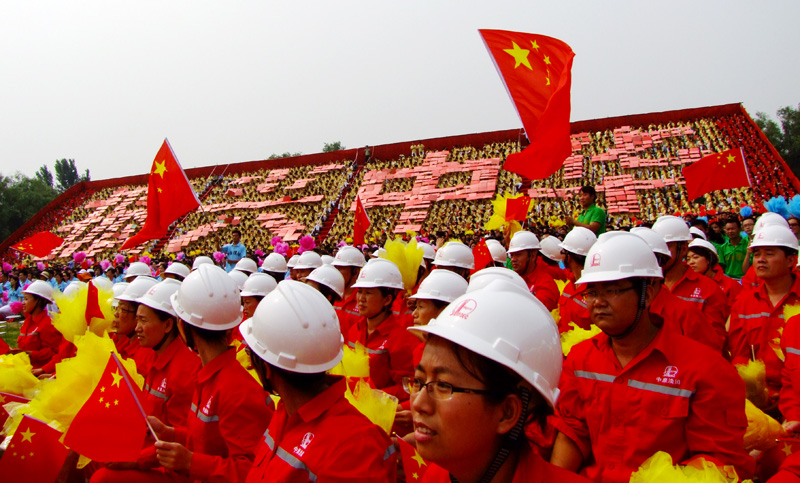 央视“激情广场”走进濮阳彩排画面