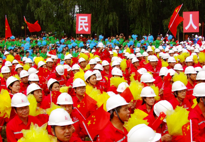 央视“激情广场”走进濮阳彩排画面
