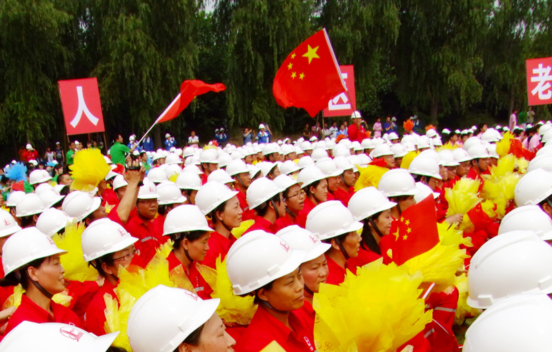 央视“激情广场”走进濮阳彩排画面